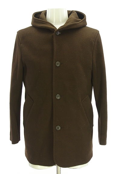 クリックで大画像表示 MEN'S MELROSE(メンズメルローズ)の古着「フーディショートコート(コート)」大画像4へ