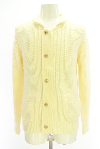 クリックで大画像表示 MEN'S MELROSE(メンズメルローズ)の古着「襟付きニットカーディガン(カーディガン)」大画像1へ