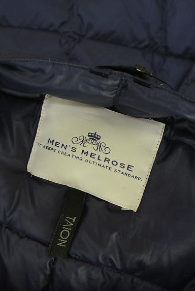 クリックで大画像表示 MEN'S MELROSE(メンズメルローズ)の古着「ノーカラーダウンジャケット(ダウンジャケット・ダウンコート)」大画像6へ