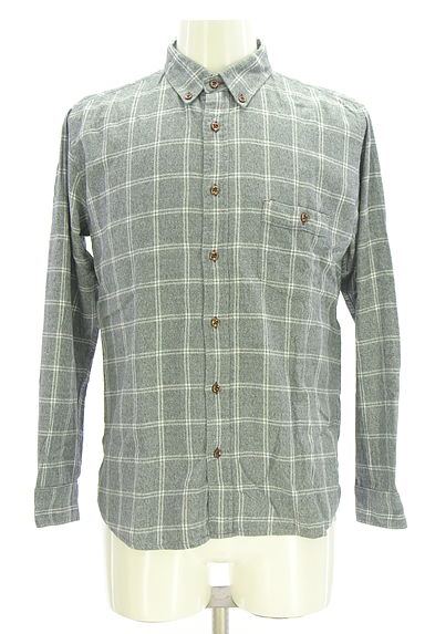 MEN'S MELROSE（メンズメルローズ）の古着「コットンチェックシャツ（カジュアルシャツ）」大画像１へ