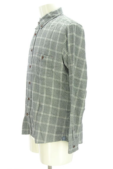 MEN'S MELROSE（メンズメルローズ）の古着「コットンチェックシャツ（カジュアルシャツ）」大画像３へ