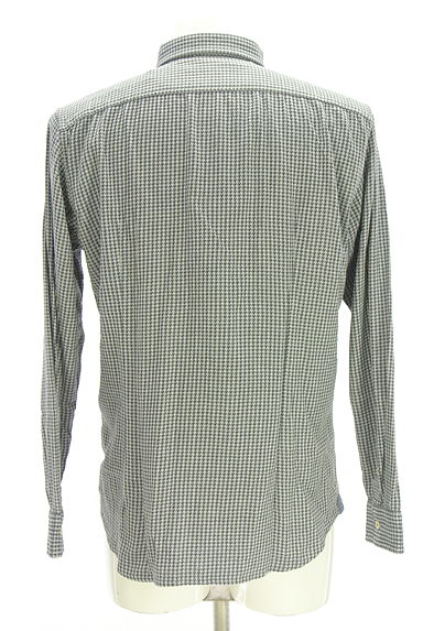 MEN'S MELROSE（メンズメルローズ）の古着「千鳥格子シャツ（カジュアルシャツ）」大画像２へ