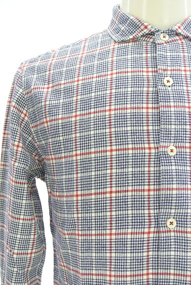 MEN'S MELROSE（メンズメルローズ）の古着「チェックシャツ（カジュアルシャツ）」大画像４へ