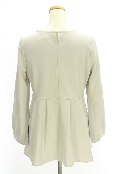 OPAQUE.CLIP（オペークドットクリップ）の古着「ストレッチペプラムブラウス（カットソー・プルオーバー）」大画像２へ