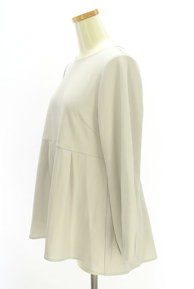 OPAQUE.CLIP（オペークドットクリップ）の古着「ストレッチペプラムブラウス（カットソー・プルオーバー）」大画像３へ