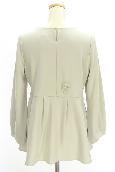 OPAQUE.CLIP（オペークドットクリップ）の古着「ストレッチペプラムブラウス（カットソー・プルオーバー）」大画像４へ