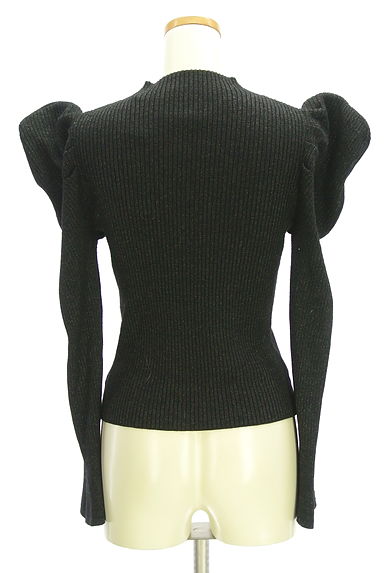 Her lip to（ハーリップトゥ）の古着「パワーショルダーラメリブニット（ニット）」大画像２へ