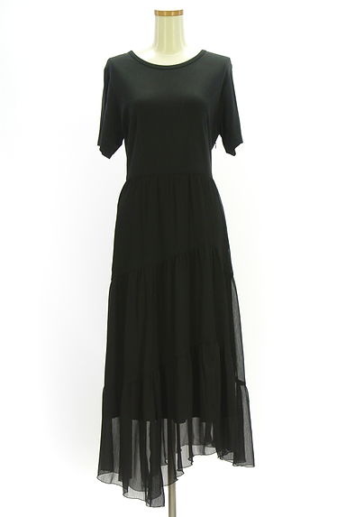 FURFUR（ファーファー）の古着「イレギュラーヘムシフォン切替ロングワンピース（ワンピース・チュニック）」大画像１へ