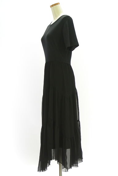 FURFUR（ファーファー）の古着「イレギュラーヘムシフォン切替ロングワンピース（ワンピース・チュニック）」大画像３へ