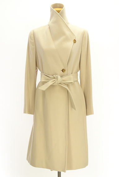 ROPE（ロペ）の古着「ベルト付きビッグカラーロングコート（コート）」大画像１へ