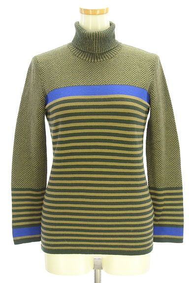 β（ベータ）の古着「ボーダーハイネックニット（ニット）」大画像１へ