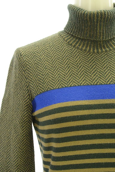 β（ベータ）の古着「ボーダーハイネックニット（ニット）」大画像４へ