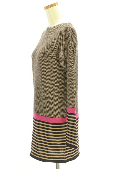 クリックで大画像表示 β(ベータ)の古着「ボートネックニットチュニック(ワンピース・チュニック)」大画像3へ