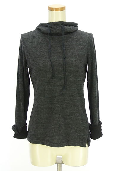 クリックで大画像表示 Pas de calais(パドカレ)の古着「チェック柄フーディニット(ニット)」大画像4へ