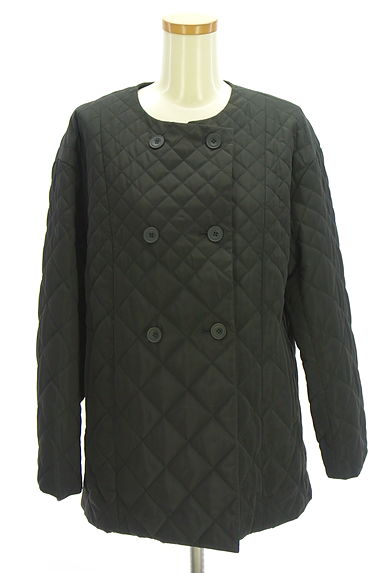 INDIVI（インディヴィ）の古着「ノーカラーキルティングミドルコート（コート）」大画像１へ