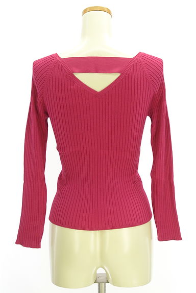 Pinky＆Dianne（ピンキー＆ダイアン）の古着「Vネックリブニット（ニット）」大画像２へ