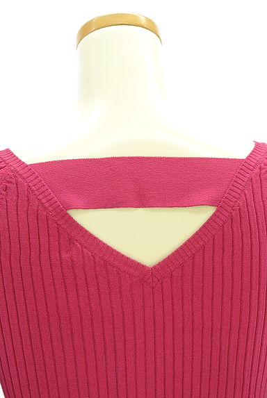 Pinky＆Dianne（ピンキー＆ダイアン）の古着「Vネックリブニット（ニット）」大画像５へ