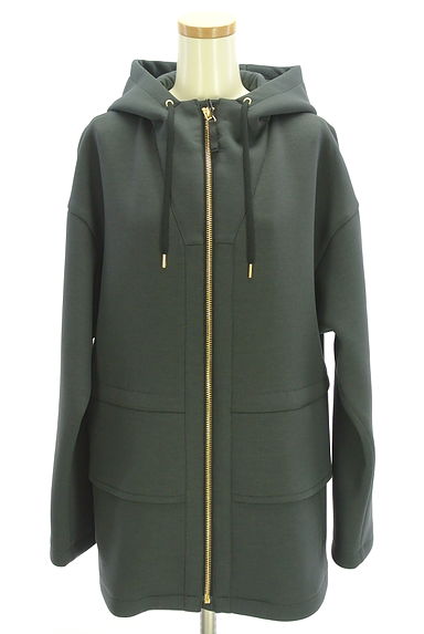 Pinky＆Dianne（ピンキー＆ダイアン）の古着「ドロストフリルジップフーディ（スウェット・パーカー）」大画像１へ