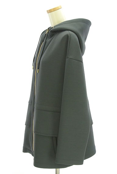 Pinky＆Dianne（ピンキー＆ダイアン）の古着「ドロストフリルジップフーディ（スウェット・パーカー）」大画像３へ