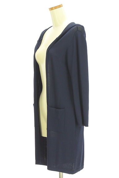 クリックで大画像表示 Tiaclasse(ティアクラッセ)の古着「フーディロングニットカーディガン(カーディガン・ボレロ)」大画像3へ