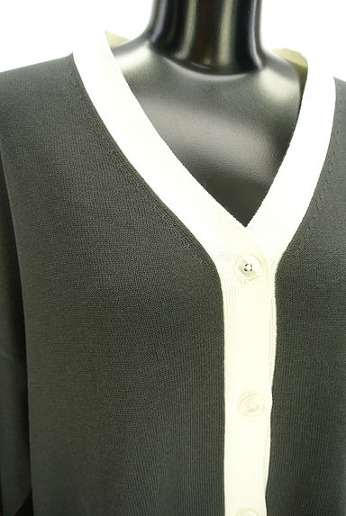 Te chichi（テチチ）の古着「Lugnoncure 配色ニットカーディガン（カーディガン・ボレロ）」大画像４へ