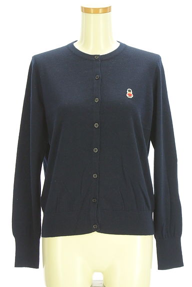 MACKINTOSH PHILOSOPHY（マッキントッシュ フィロソフィー）の古着「クマ刺繍入りニットカーディガン（カーディガン・ボレロ）」大画像１へ