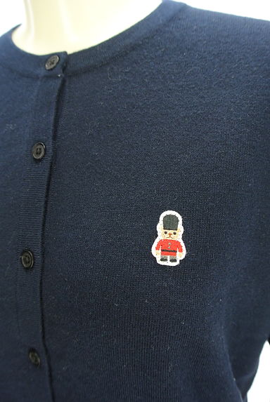MACKINTOSH PHILOSOPHY（マッキントッシュ フィロソフィー）の古着「クマ刺繍入りニットカーディガン（カーディガン・ボレロ）」大画像４へ