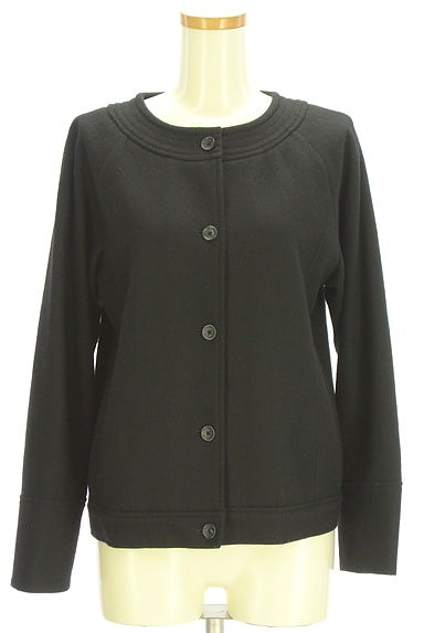 HUMAN WOMAN（ヒューマンウーマン）の古着「ノーカラーウールジャケット（ジャケット）」大画像１へ