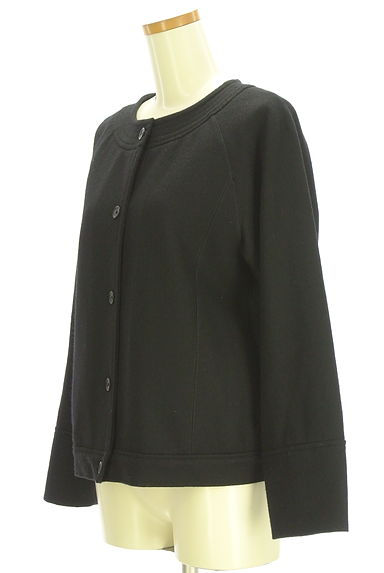 HUMAN WOMAN（ヒューマンウーマン）の古着「ノーカラーウールジャケット（ジャケット）」大画像３へ