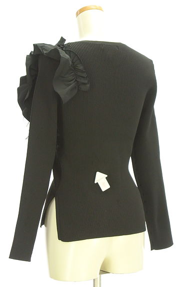 JUSGLITTY（ジャスグリッティー）の古着「フリル付リブニットトップス（ニット）」大画像４へ