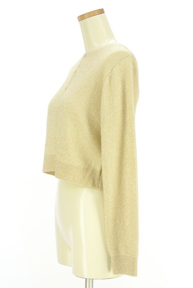 クリックで大画像表示 JOURNAL STANDARD(ジャーナルスタンダード)の古着「ラメ入りニットカーディガン(カーディガン・ボレロ)」大画像3へ