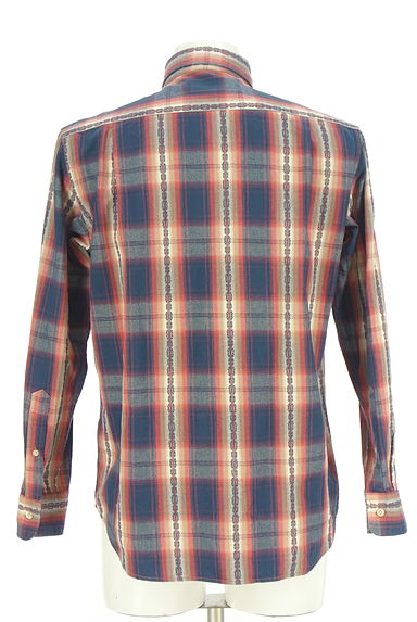 クリックで大画像表示 Crocodile(クロコダイル)の古着「ラウンドヘムチェックシャツ(カジュアルシャツ)」大画像2へ