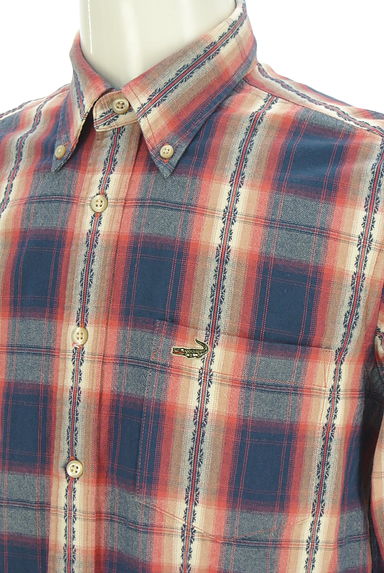 クリックで大画像表示 Crocodile(クロコダイル)の古着「ラウンドヘムチェックシャツ(カジュアルシャツ)」大画像4へ