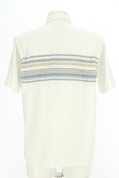 Crocodile（クロコダイル）の古着「半そでボーダー柄シャツ（カジュアルシャツ）」大画像２へ