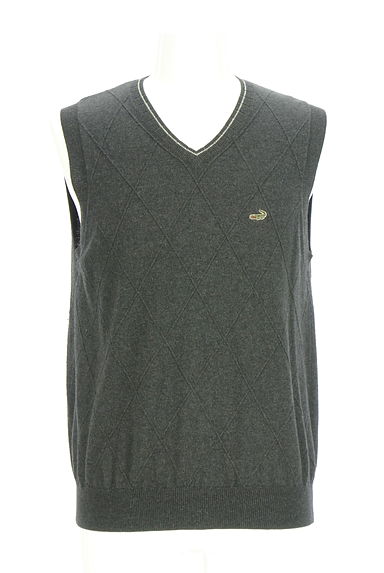 クリックで大画像表示 Crocodile(クロコダイル)の古着「ダイヤ柄ニットベスト(ベスト)」大画像1へ