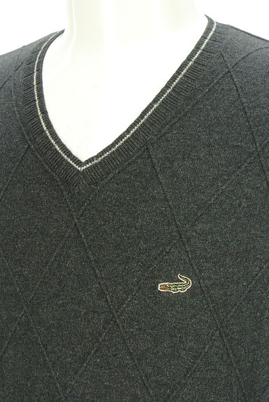 クリックで大画像表示 Crocodile(クロコダイル)の古着「ダイヤ柄ニットベスト(ベスト)」大画像4へ