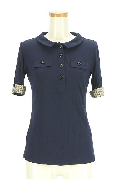 クリックで大画像表示 BURBERRY BLUE LABEL(バーバリーブルーレーベル)の古着「チェックロールアップ袖カットソー(カットソー・プルオーバー)」大画像1へ