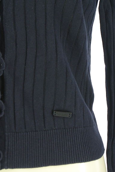 BLUE LABEL CRESTBRIDGE（ブルーレーベル・クレストブリッジ）の古着「透かしリブニットカーディガン（カーディガン・ボレロ）」大画像５へ