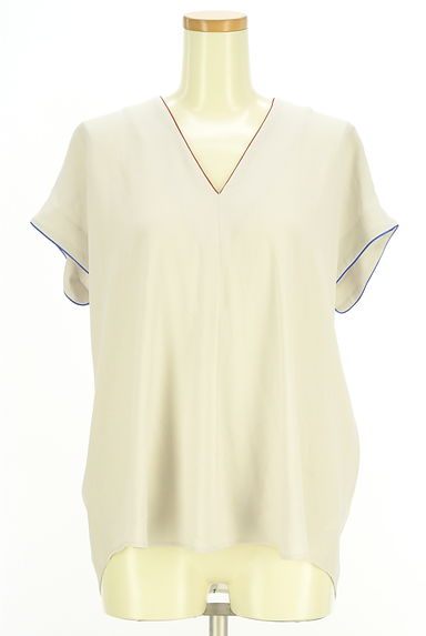 Paul Smith（ポールスミス）の古着「Vネックフレンチスリーブカットソー（カットソー・プルオーバー）」大画像１へ