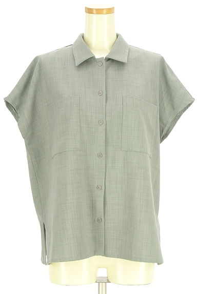 green label relaxing（グリーンレーベル リラクシング）の古着「フレンチスリーブシャツ（ブラウス）」大画像１へ
