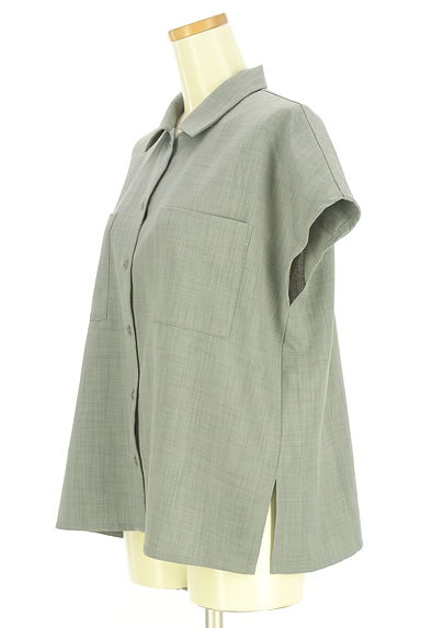 green label relaxing（グリーンレーベル リラクシング）の古着「フレンチスリーブシャツ（ブラウス）」大画像３へ