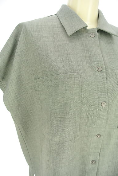 green label relaxing（グリーンレーベル リラクシング）の古着「フレンチスリーブシャツ（ブラウス）」大画像４へ