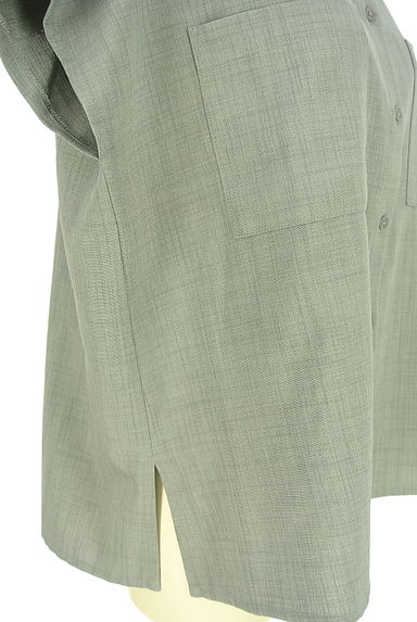 green label relaxing（グリーンレーベル リラクシング）の古着「フレンチスリーブシャツ（ブラウス）」大画像５へ