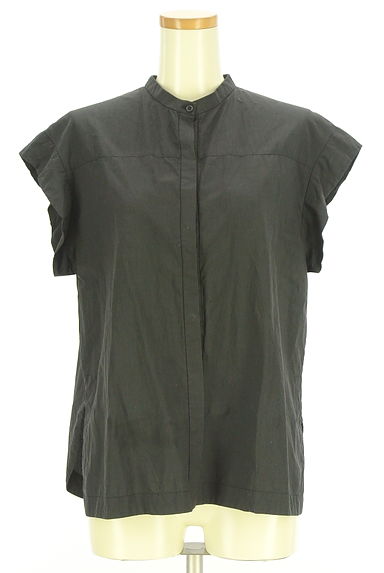 クリックで大画像表示 Spick and Span(スピック&スパン)の古着「バンドカラーノースリシャツ(ブラウス)」大画像1へ