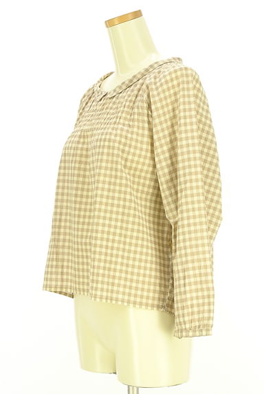 Samansa Mos2（サマンサモスモス）の古着「ギンガムチェック柄カットソー（カットソー・プルオーバー）」大画像３へ