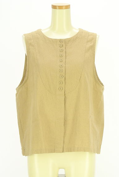 Samansa Mos2（サマンサモスモス）の古着「コットンリネンベスト（ベスト・ジレ）」大画像１へ