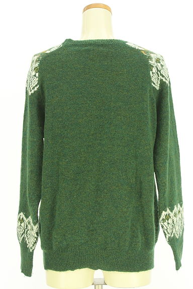 Samansa Mos2（サマンサモスモス）の古着「フェアアイル柄ニットトップス（ニット）」大画像２へ