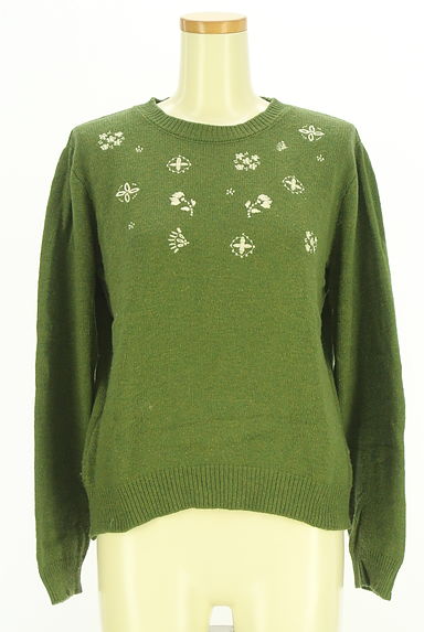 Samansa Mos2（サマンサモスモス）の古着「刺繍ニットトップス（ニット）」大画像１へ