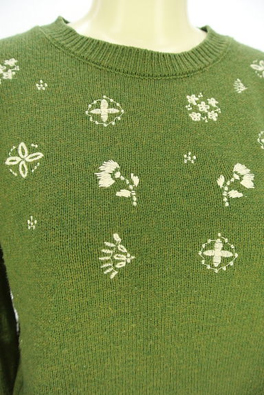 Samansa Mos2（サマンサモスモス）の古着「刺繍ニットトップス（ニット）」大画像４へ