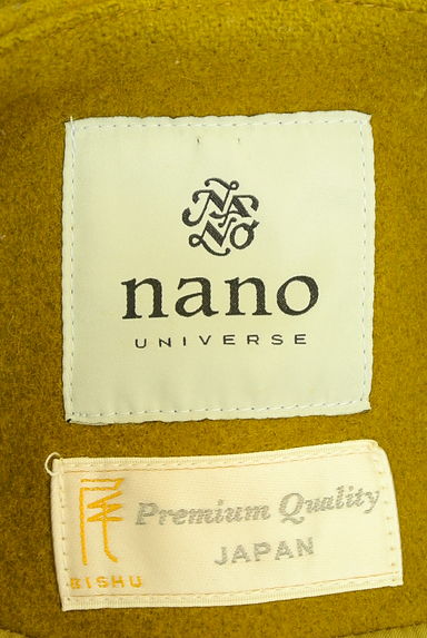 NANO universe（ナノユニバース）の古着「ノーカラーウールロングコート（コート）」大画像６へ
